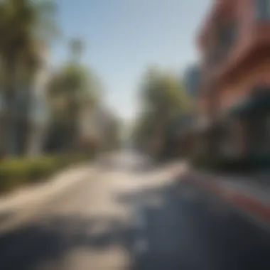 Charming neighborhood street in Santa Monica