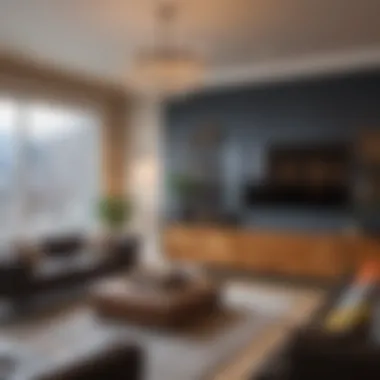 Chic Living Space in Denver Stylish furnished living room in a Denver home