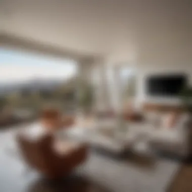 Sophisticated Interiors of Hollywood Sign Living Spaces Luxurious interior of a Hollywood Sign apartment showcasing modern design