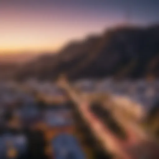 Stunning view of the Hollywood Sign from a nearby apartment