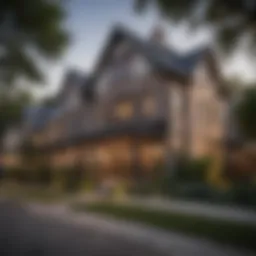 Charming residential street in Buckner Terrace showcasing diverse architectural styles