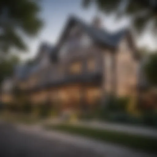 Charming residential street in Buckner Terrace showcasing diverse architectural styles
