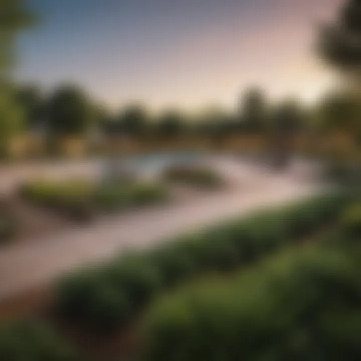 Community park in Buckner Terrace featuring recreational activities and greenery