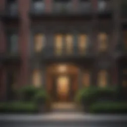 Stunning exterior view of a Lenox Hill apartment building showcasing its unique architecture