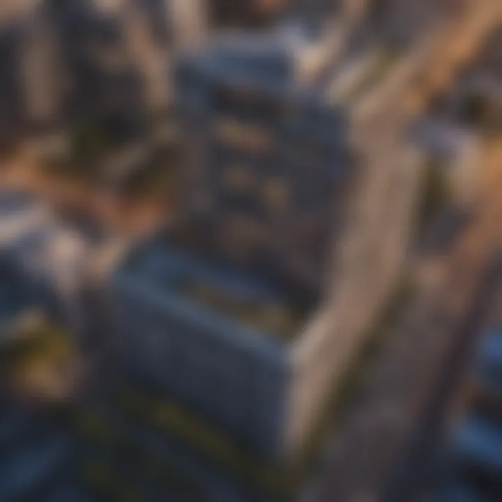 Aerial view of Mid Wilshire location