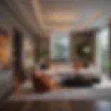 Stylish interior design of a luxury apartment