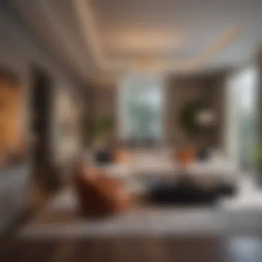 Chic Interior Design of Mid Wilshire Apartments Stylish interior design of a luxury apartment