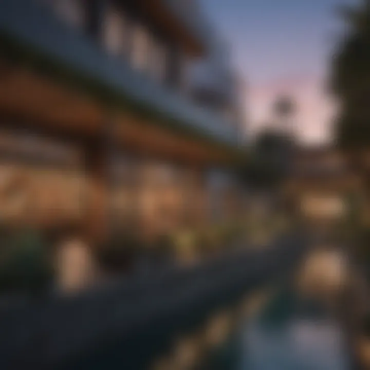 Market trends graph for luxury real estate