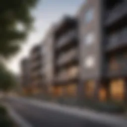 Modern architectural design of Overland Apartments