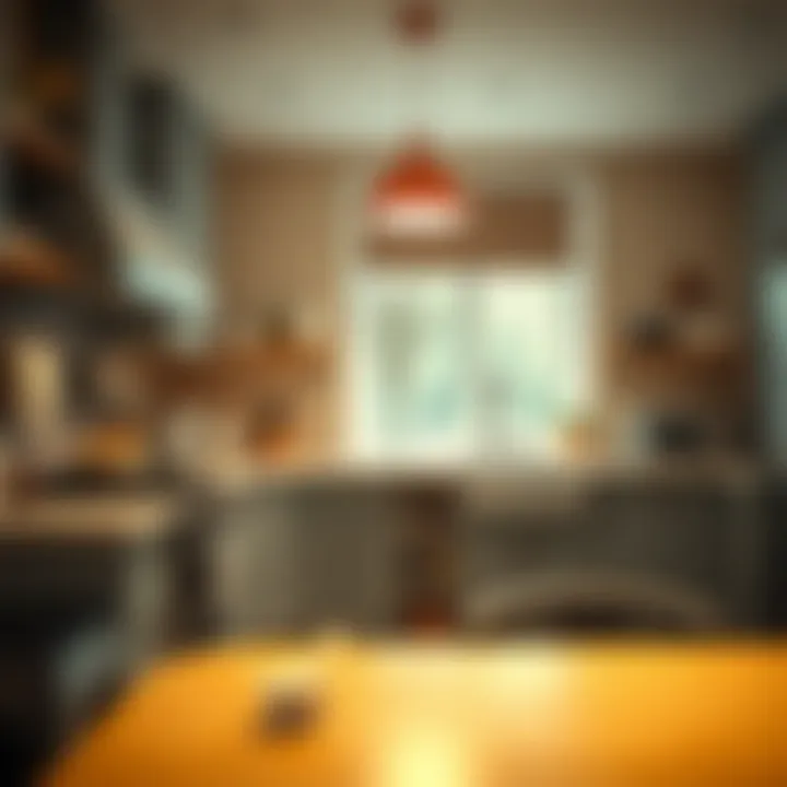 Stylish pet-friendly kitchen with pet accessories