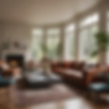 Stylish Living Room Design Stylishly designed living room in a San Francisco rental