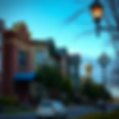 Charming residential street in Cherry Creek showcasing architectural variety