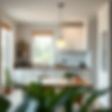 Convenient Kitchen Space Modern kitchen setting emphasizing convenience in rental properties.