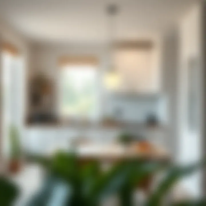 Convenient Kitchen Space Modern kitchen setting emphasizing convenience in rental properties.