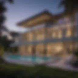 Luxury rental property in Bel Air with stunning architecture