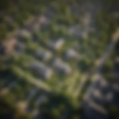 Aerial View of Washington Park Aerial view of Washington Park showcasing lush greenery and housing
