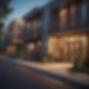 Community vibe surrounding studio apartments