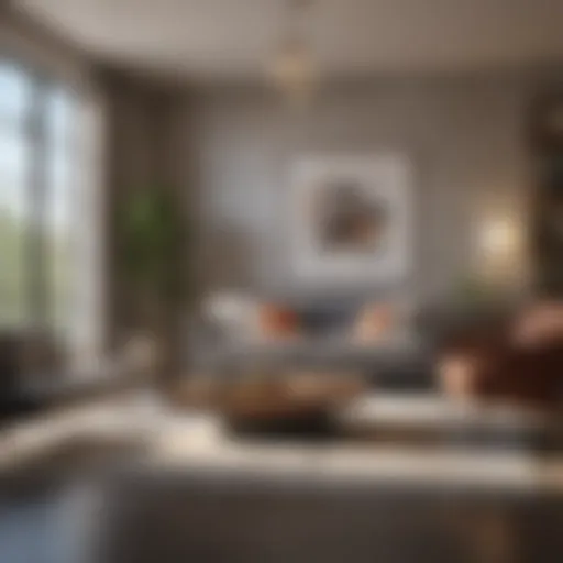 Modern interior design of a studio apartment