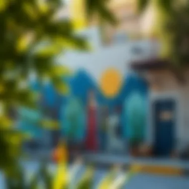 Artistic mural reflecting the local culture in Laurel Canyon Terrace