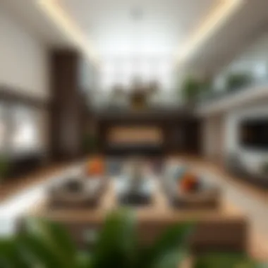 Interior view showcasing spacious living area