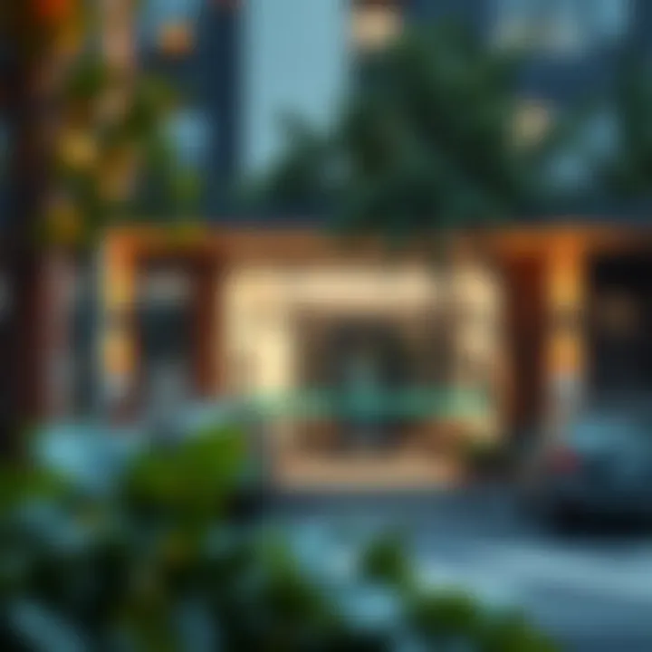 A healthcare facility providing accessible services within an urban setting