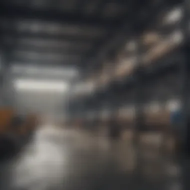 An industrial warehouse with advanced logistics and infrastructure