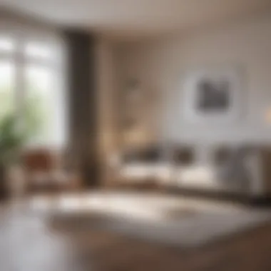 Space Optimization Strategies Efficient use of space with multifunctional furniture in a stylish one bedroom apartment.