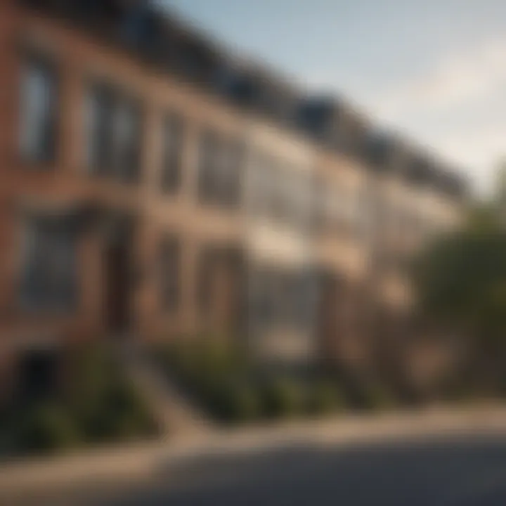 Charming street view showcasing historic row houses in a DC neighborhood.
