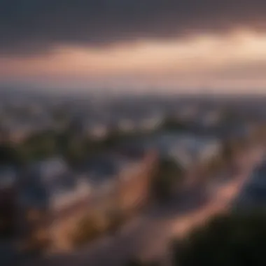 Stunning panoramic view of the District from a high vantage point.