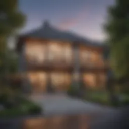 Stunning architectural features of a three-bedroom house in Portland.