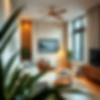 Cozy room with modern decor