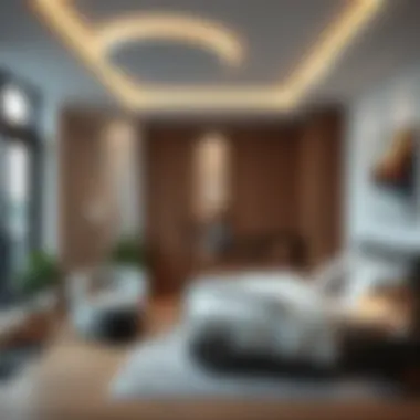 Modern Bedroom Design Cozy bedroom interior with modern furnishings