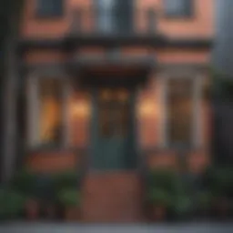 Charming guest house facade in San Francisco