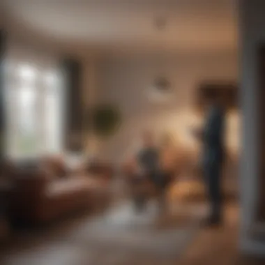 Effective Communication with Tenants Manager discussing with tenants in a cozy setting