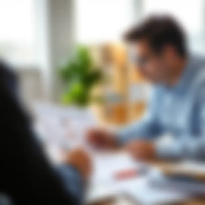 An individual analyzing financial documents for investment planning