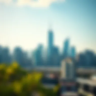 A modern urban skyline representing real estate opportunities