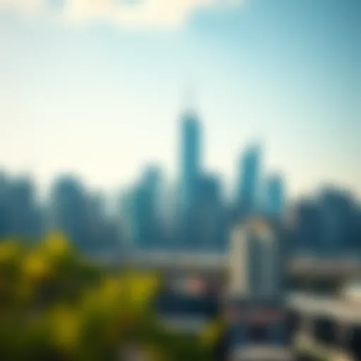 A modern urban skyline representing real estate opportunities