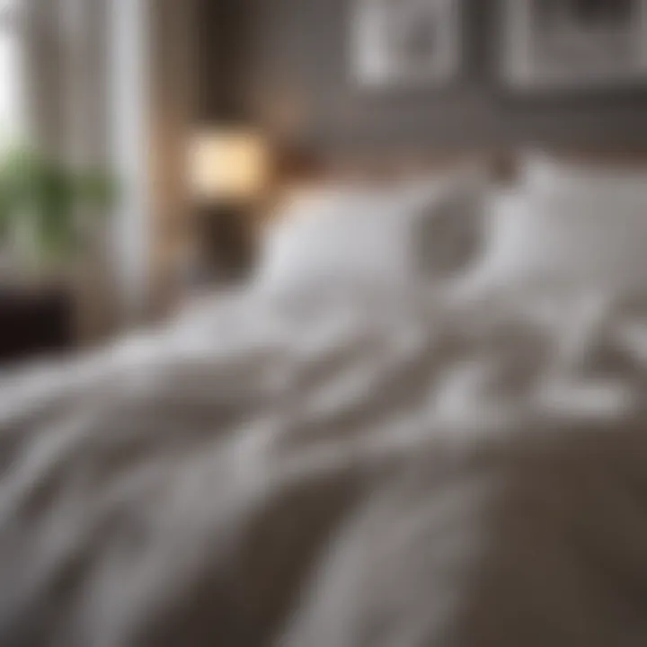 Graphical representation of duvet sizes available