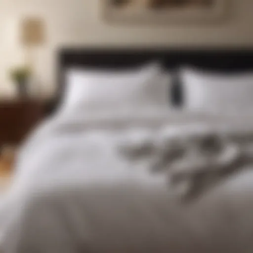 Luxurious duvet spread across a tastefully designed bed