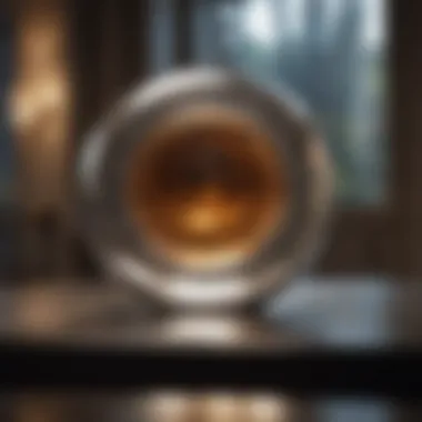 Gallery-Style Glass Pictures Aesthetic arrangement of glass pictures in a gallery style