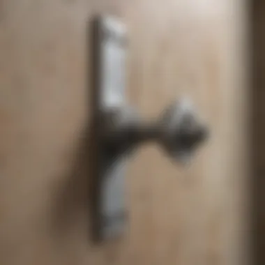 Installing Wall Anchors Close-up of precise wall anchor installation