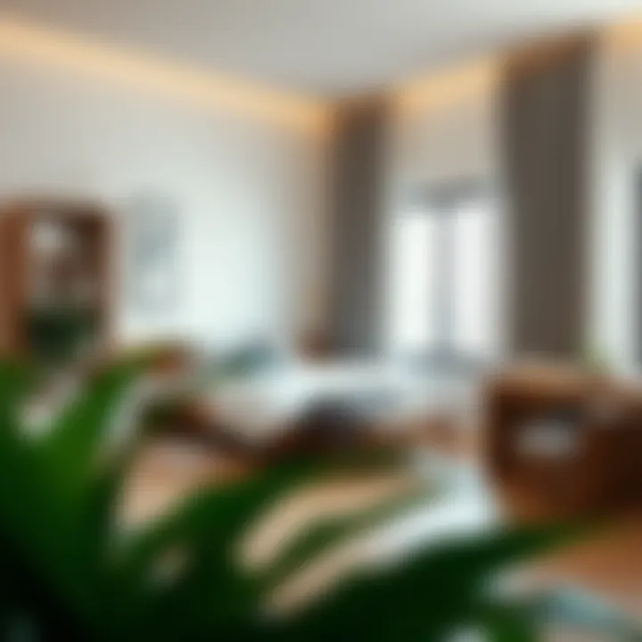 Functional layout of a one-bedroom studio emphasizing spatial efficiency.