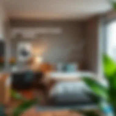 Market trends related to one-bedroom studios depicted through graphical representation.