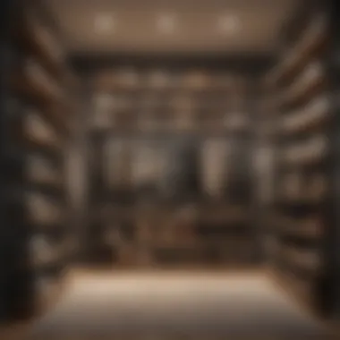 Aesthetic Closet Design for Small Apartments Aesthetic closet design with open shelving and decorative elements