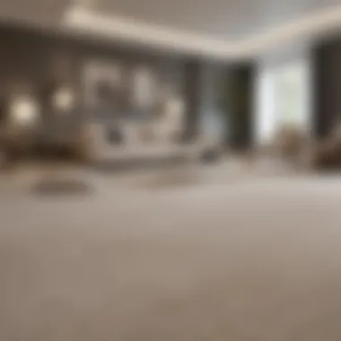 A spotless living space with clean carpets enhancing the decor