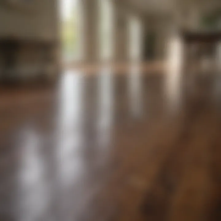 Maintaining the shine of laminate wood floors