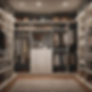 Aesthetic Closet Organization Well-organized closet with aesthetic appeal
