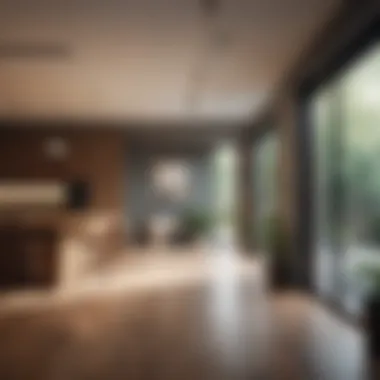 Measuring Dimensions in Interior Design Interior space with marked dimensions