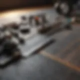 Precise measurement tools laid out on a surface