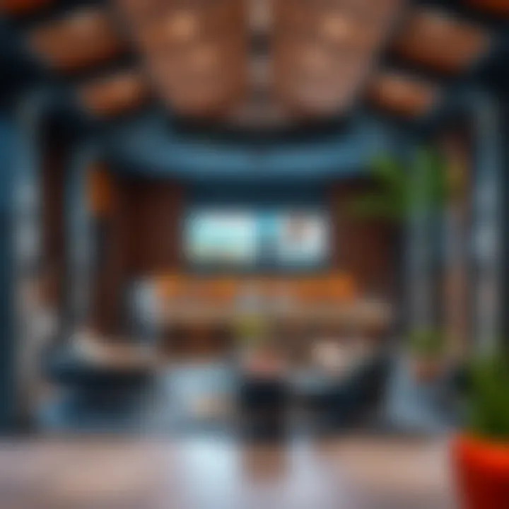 Community gathering area featuring amenities and social spaces at Midtown Oaks